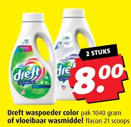 Boni Dreft waspoeder color of vloeibaar wasmiddel aanbieding