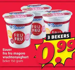 Boni Bauer fru fru magere vruchtenyoghurt aanbieding