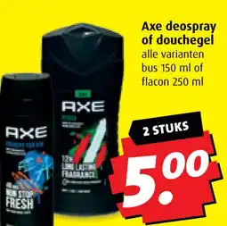Boni Axe deospray of douchegel aanbieding
