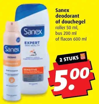 Boni Sanex deodorant of douchegel aanbieding