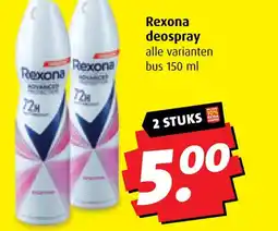 Boni Rexona deospray aanbieding