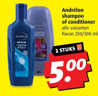 Boni Andrélon shampoo of conditioner aanbieding