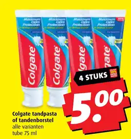 Boni Colgate tandpasta of tandenborstel aanbieding