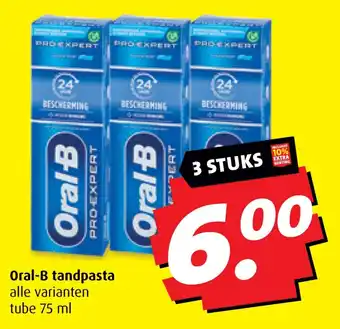 Boni Oral-B tandpasta aanbieding