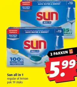 Boni Sun all in 1 aanbieding