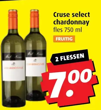 Boni Cruse select chardonnay aanbieding