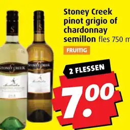 Boni Stoney Creek pinot grigio of chardonnay semillon aanbieding