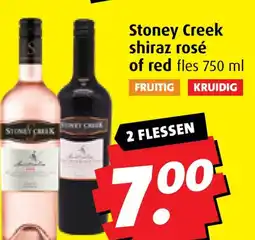 Boni Stoney Creek shiraz rosé of red aanbieding