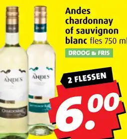 Boni Andes chardonnay of sauvignon blanc aanbieding