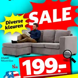 Seats and Sofas STUART Ribcord Elza aanbieding