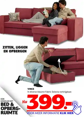 Seats and Sofas VINCE aanbieding