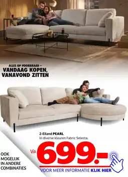Seats and Sofas 2-Eiland PEARL aanbieding