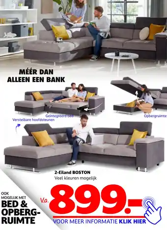 Seats and Sofas 2-Eiland BOSTON aanbieding