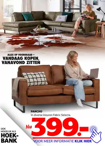 Seats and Sofas Pancho aanbieding
