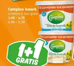 Poiesz Campina kwark aanbieding