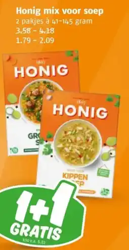 Poiesz Honig mix voor soep aanbieding
