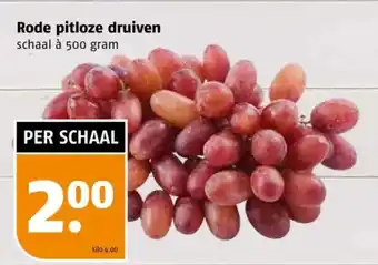 Poiesz Rode pitloze druiven aanbieding