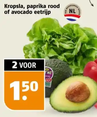 Poiesz Kropsla, paprika rood of avocado eetrijp aanbieding