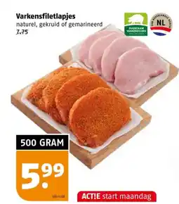 Poiesz Varkensfiletlapjes aanbieding