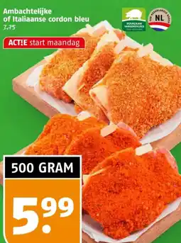Poiesz Ambachtelijke of Italiaanse cordon bleu aanbieding