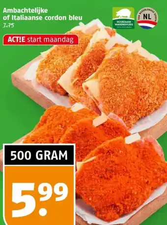 Poiesz Ambachtelijke of Italiaanse cordon bleu aanbieding