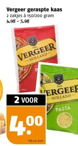 Poiesz Vergeer geraspte kaas aanbieding