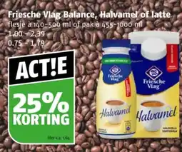 Poiesz Friesche Vlag Balance, Halvamel of latte aanbieding