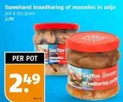 Poiesz Ouwehand braadharing of mosselen in azijn aanbieding