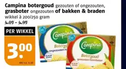 Poiesz Campina botergoud , grasboter of bakken & braden aanbieding