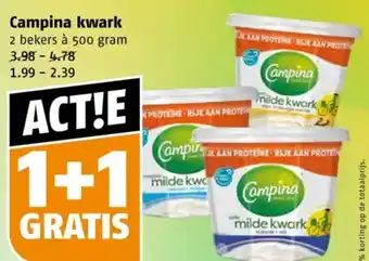 Poiesz Campina kwark aanbieding