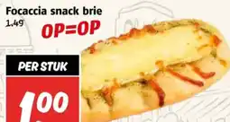 Poiesz Focaccia snack brie aanbieding