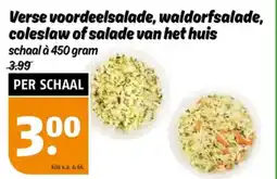Poiesz Verse voordeelsalade, waldorfsalade, coleslaw of salade van het huis aanbieding