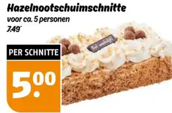 Poiesz Hazelnootschuimschnitte aanbieding