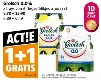 Poiesz Grolsch 0.0% aanbieding