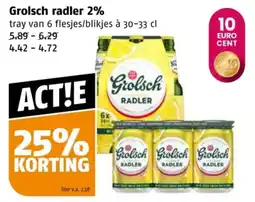 Poiesz Grolsch radler 2% aanbieding