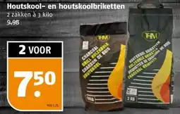 Poiesz Houtskool en houtskoolbriketten aanbieding