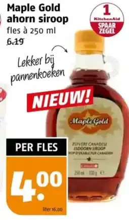 Poiesz Maple Gold ahorn siroop aanbieding