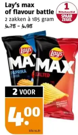 Poiesz Lay's max of flavour battle aanbieding