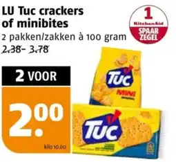 Poiesz LU Tuc crackers of minibites aanbieding