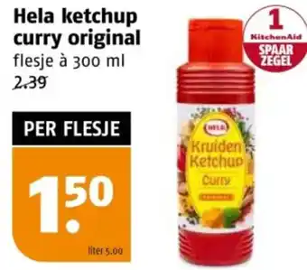 Poiesz Hela ketchup curry original aanbieding