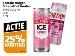 Poiesz Captain Morgan, Smirnoff of Gordon aanbieding