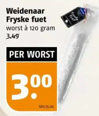 Poiesz Weidenaar Fryske fuet aanbieding
