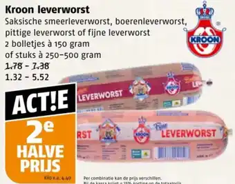 Poiesz Kroon leverworst aanbieding
