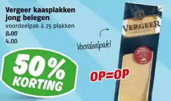 Poiesz Vergeer kaasplakken jong belegen aanbieding