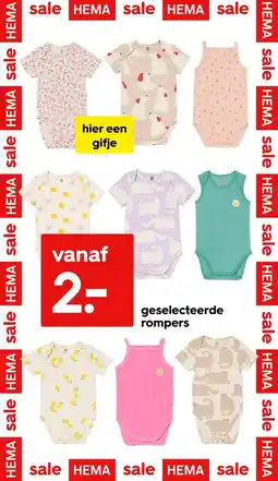 HEMA Geselecteerde rompers aanbieding