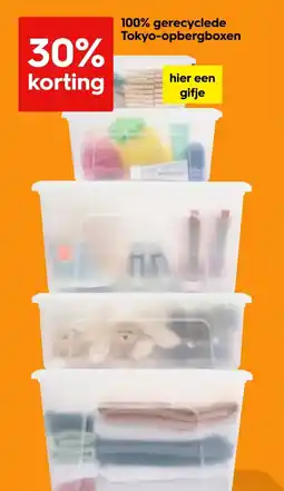 HEMA 100% gerecyclede Tokyo opbergboxen aanbieding