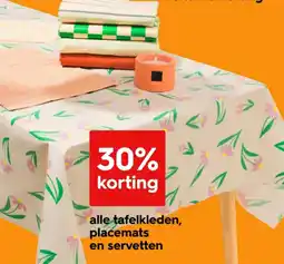 HEMA Alle tafelkleden, placemats en servetten aanbieding