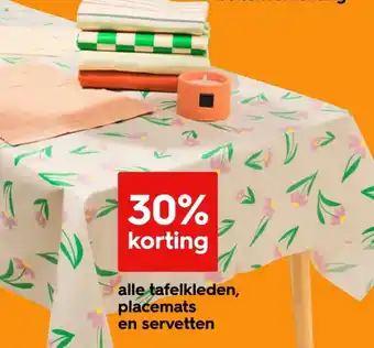 HEMA Alle tafelkleden, placemats en servetten aanbieding