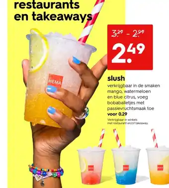 HEMA Slush aanbieding