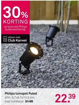 Karwei Philips tuinspot Puled aanbieding